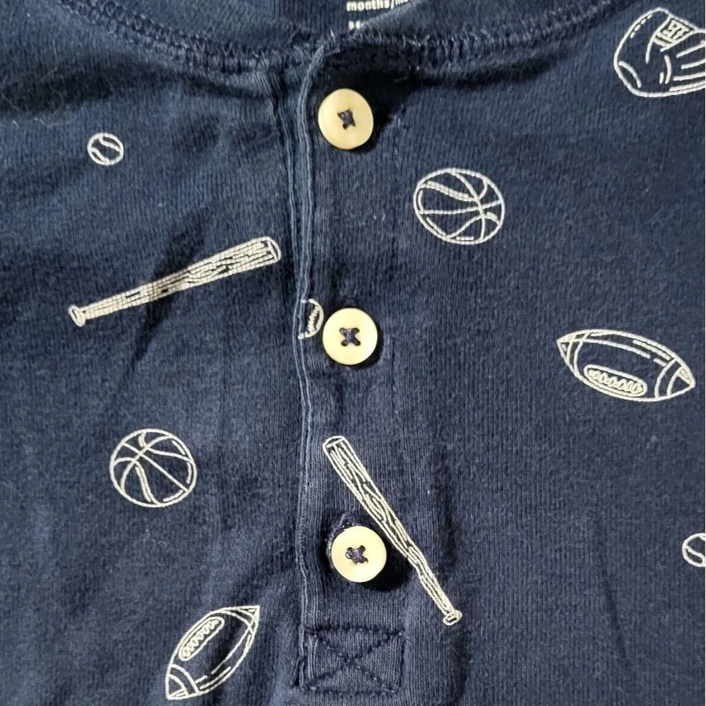 Carter's Baby Boys 2pc Sport Themed Bodysuits Bundle Size 24M
